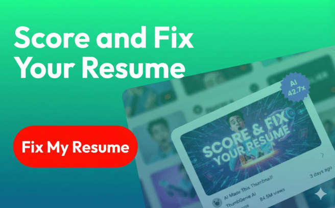 Score And Fix Your Resume
